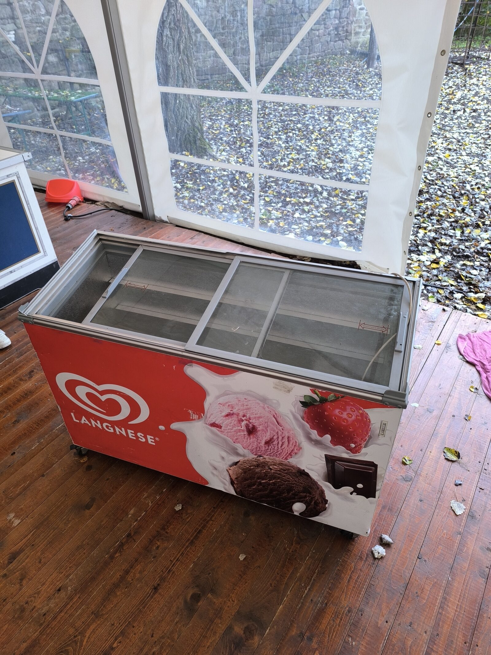 Tiefkühltruhe Langnese/Tefcold, 257 Liter, mit Schiebeglasdeckel