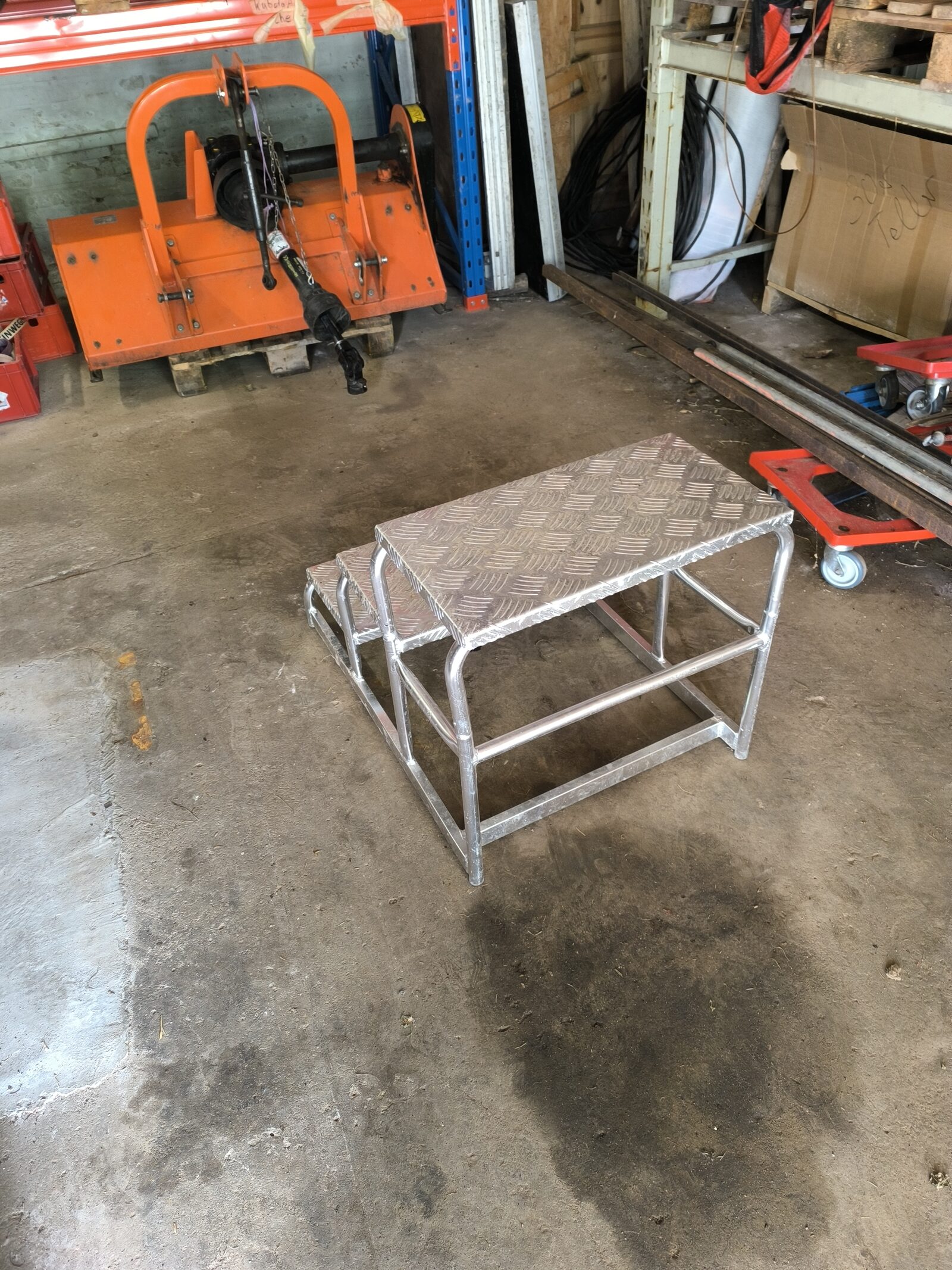 Bühnentreppe Aluminium, 3 Stufen